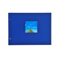 goldbuch Schraubalbum Bella Vista 30x25 40 weiße Seiten  blau
