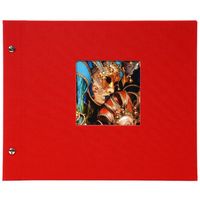 goldbuch Schraubalbum Bella Vista 30x25 40 weiße Seiten  rot