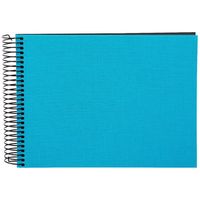 goldbuch Spiralalbum Bella Vista ohne Fenster 24x17 40 schwarze Seiten  türkis