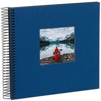 goldbuch Spiralalbum Bella Vista mit Fenster 20x20 40 schwarze Seiten  blau