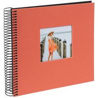 goldbuch Spiralalbum Bella Vista mit Fenster 20x20 40 schwarze Seiten  lachs