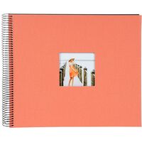 goldbuch Spiralalbum Bella Vista mit Fenster 35x30 40 schwarze Seiten  lachs