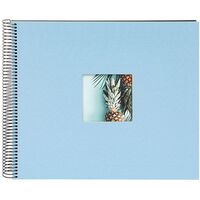 goldbuch Spiralalbum Bella Vista mit Fenster 35x30 40 schwarze Seiten  himmelblau