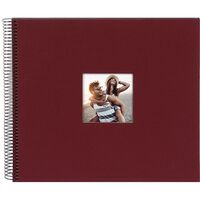 goldbuch Spiralalbum Bella Vista mit Fenster 35x30 40 schwarze Seiten  bordeaux
