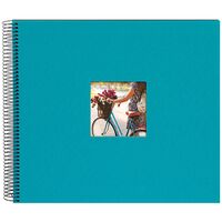 goldbuch Spiralalbum Bella Vista mit Fenster 35x30 40 schwarze Seiten  türkis