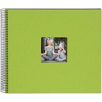 goldbuch Spiralalbum Bella Vista mit Fenster 35x30 40 schwarze Seiten  grün