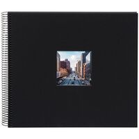 goldbuch Spiralalbum Bella Vista mit Fenster 35x30 40 schwarze Seiten  schwarz