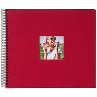 goldbuch Spiralalbum Bella Vista mit Fenster 35x30 40 schwarze Seiten  rot