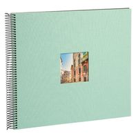 goldbuch Spiralalbum Bella Vista mit Fenster 35x30 40 schwarze Seiten  aqua