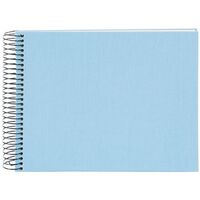 goldbuch Spiralalbum Bella Vista ohne Fenster 24x17 40 weiße Seiten  himmelblau