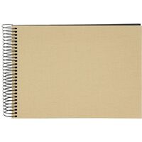 goldbuch Spiralalbum Bella Vista ohne Fenster 24x17 40 schwarze Seiten  Beige