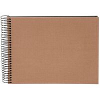goldbuch Spiralalbum Bella Vista ohne Fenster 24x17 40 schwarze Seiten  haselnuss