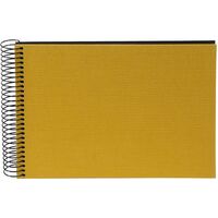 goldbuch Spiralalbum Bella Vista ohne Fenster 24x17 40 schwarze Seiten  senf