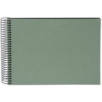 goldbuch Spiralalbum Bella Vista ohne Fenster 24x17 40 schwarze Seiten  Artischocke