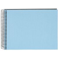 goldbuch Spiralalbum Bella Vista ohne Fenster 24x17 40 schwarze Seiten  himmelblau