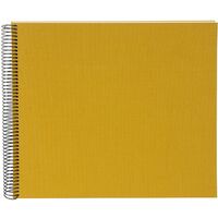 goldbuch Spiralalbum Bella Vista ohne Fenster 35x30 40 weiße Seiten  senf