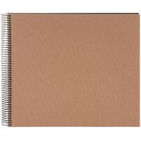 goldbuch Spiralalbum Bella Vista ohne Fenster 35x30 40 schwarze Seiten  haselnuss
