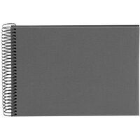 goldbuch Spiralalbum Bella Vista ohne Fenster 24x17 40 schwarze Seiten  grau