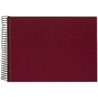 goldbuch Spiralalbum Bella Vista ohne Fenster 24x17 40 schwarze Seiten  bordeaux