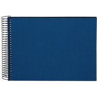goldbuch Spiralalbum Bella Vista ohne Fenster 24x17 40 schwarze Seiten  blau