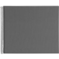 goldbuch Spiralalbum Bella Vista ohne Fenster 35x30 40 weiße Seiten  grau