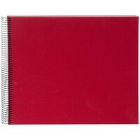goldbuch Spiralalbum Bella Vista ohne Fenster 35x30 40 weiße Seiten  rot