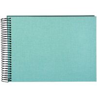 goldbuch Spiralalbum Bella Vista ohne Fenster 24x17 40 schwarze Seiten  aqua