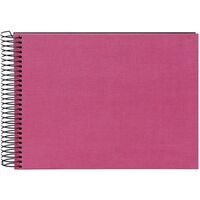 goldbuch Spiralalbum Bella Vista ohne Fenster 24x17 40 schwarze Seiten  fuchsia