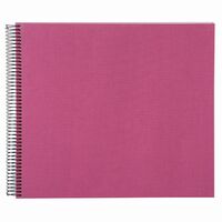 goldbuch Spiralalbum Bella Vista ohne Fenster 35x30 40 weiße Seiten  fuchsia