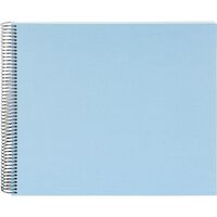 goldbuch Spiralalbum Bella Vista ohne Fenster 35x30 40 weiße Seiten  himmelblau
