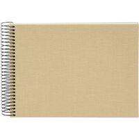 goldbuch Spiralalbum Bella Vista ohne Fenster 24x17 40 weiße Seiten  beige