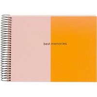 goldbuch Spiralalbum Summertime Trend 2 24x17 40 schwarze Seiten  orange/rose