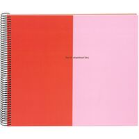 goldbuch Spiralalbum Summertime Trend 2 35x30 40 schwarze Seiten  rot/pink