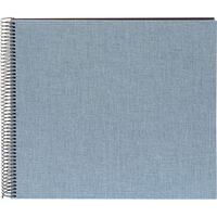 goldbuch Spiralalbum Summertime Trend 2 35x30 40 schwarze Seiten  blau-grau