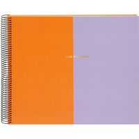 goldbuch Spiralalbum Summertime Trend 2 35x30 40 schwarze Seiten  orange/flieder