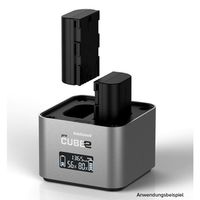 Hähnel proCUBE2 Doppelschacht-Ladegerät  Canon