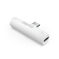 Hama Audio-Adapter, USB-C - 3,5-mm-Klinke, USB-C PD inkl. Ladefunktion 