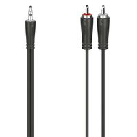 Hama Audio-Kabel, 3,5-mm-Klinken-Stecker - 2 Cinch-Stecker, Stereo  1,5m
