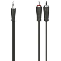 Hama Audio-Kabel, 3,5-mm-Klinken-Stecker - 2 Cinch-Stecker, Stereo  5m