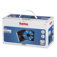 Hama CD-Leerhülle Slim, 50er-Pack, Transparent/Schwarz 
