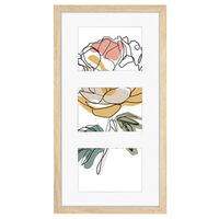 Hama Holzrahmen-Galerie Kopenhagen für 3 Bilder  23 x 45 cm Eiche natur