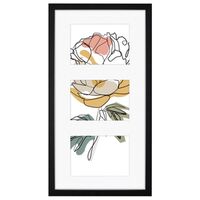 Hama Holzrahmen-Galerie Kopenhagen für 3 Bilder  23 x 45 cm schwarz