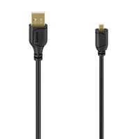 Hama Mini-USB-Kabel Flexi-Slim, Mini-B8-Stecker, USB 2.0, 480 Mbit/s, 0,75 m 