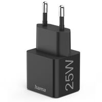 Hama Schnellladegerät, USB-C, PD/Qualcomm®, Mini-Ladegerät, 25 W  schwarz