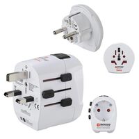 Hama Weltreiseadapter Set World Travel Pro Light USB, 3-polig, 2x USB 