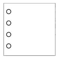 Ilford Ergänzungsblätter  38x38  weiß 10 Blatt