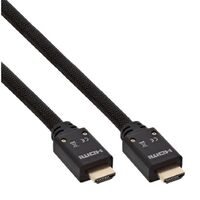 Inline HDMI Kabel aktiv mit eingebautem Verstaerker schwarz 15m 