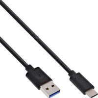 Inline USB 3.2 Typ-C an USB-A Kabel  1m schwarz