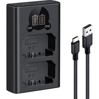 K&F Concept Dual-Akku-Ladegerät  Sony NP-FZ100 mit Display