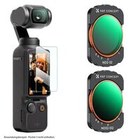 K&F Concept ND2-32 + ND32-512 Filter für DJI Osmo Pocket 3 